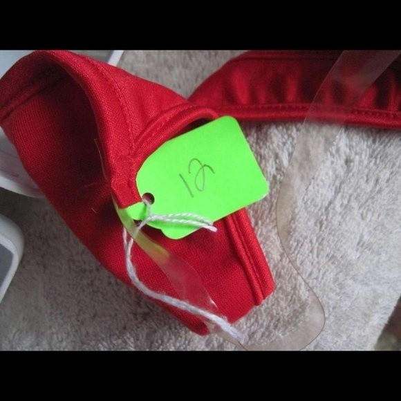 Clear Side Straps Red Thong Panties Leg Avenue Underwear One Size Small - Picture 3 of 6